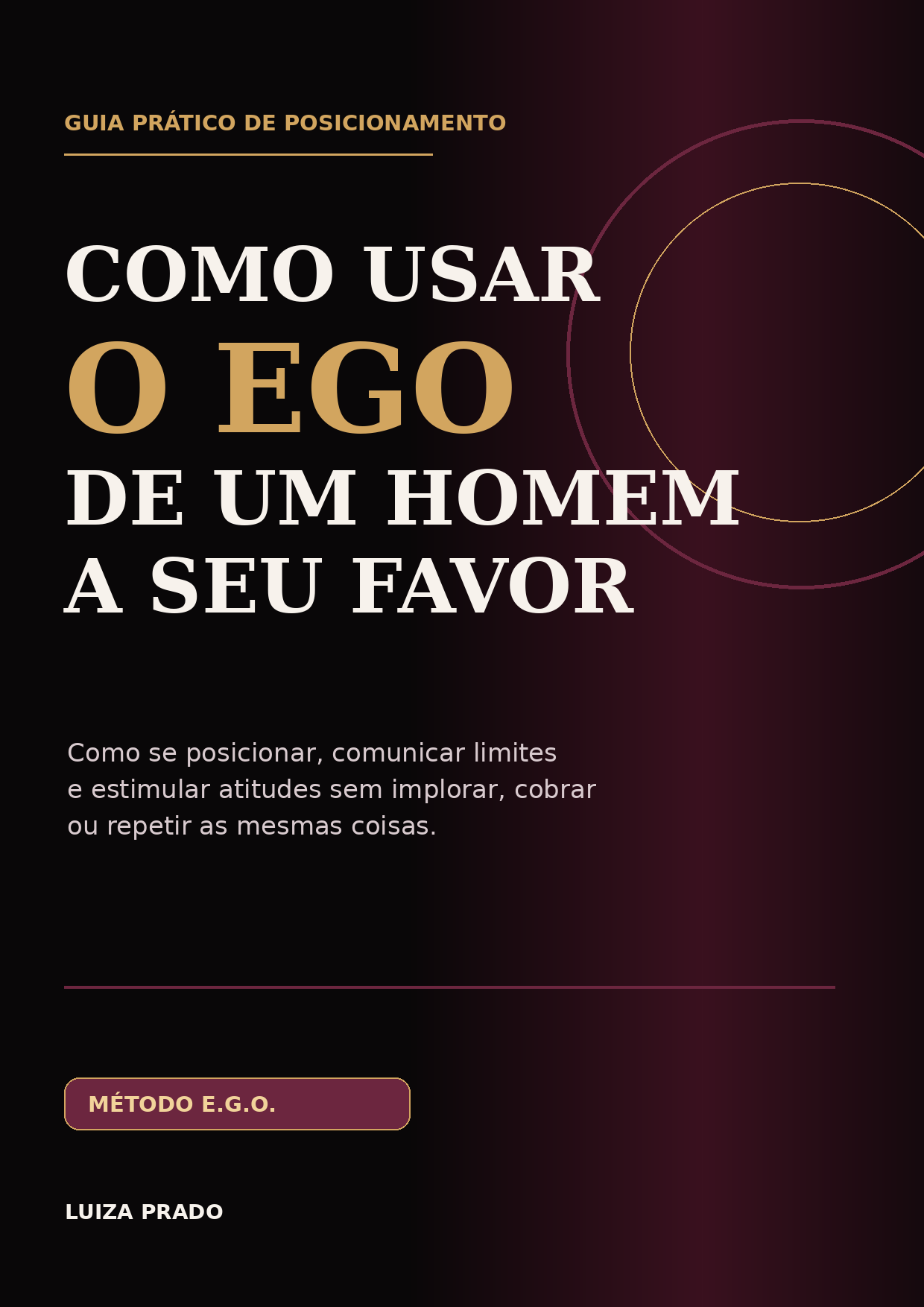 Capa do guia Como Usar o Ego de um Homem a Seu Favor